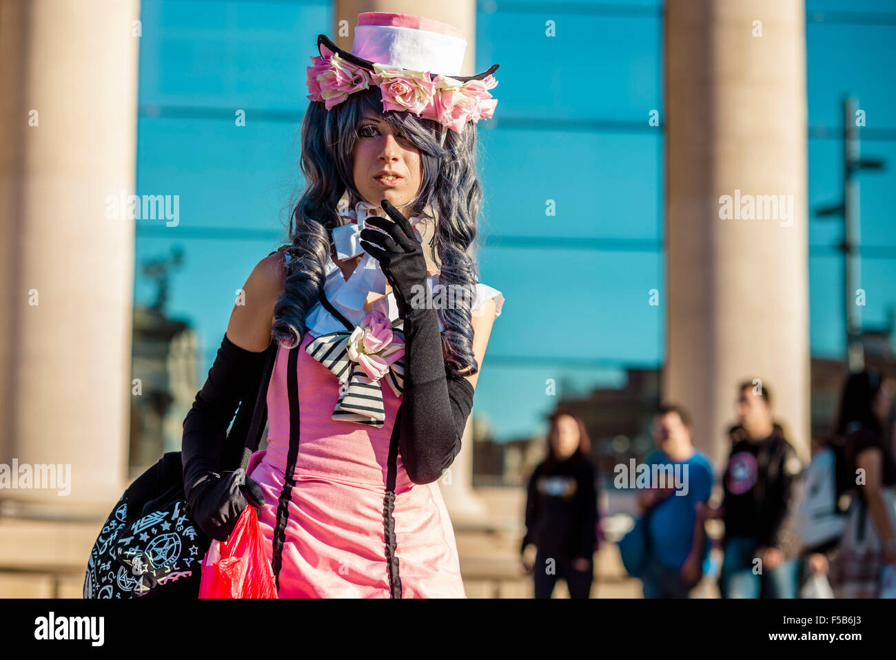 Barcelona, Spain. 31st Oct, 2015. October 31st, 2015. Barcelona, Spain: A cosplayer in her costume attends the 21st Manga Fair in Barcelona Credit:  matthi/Alamy Live News Stock Photo