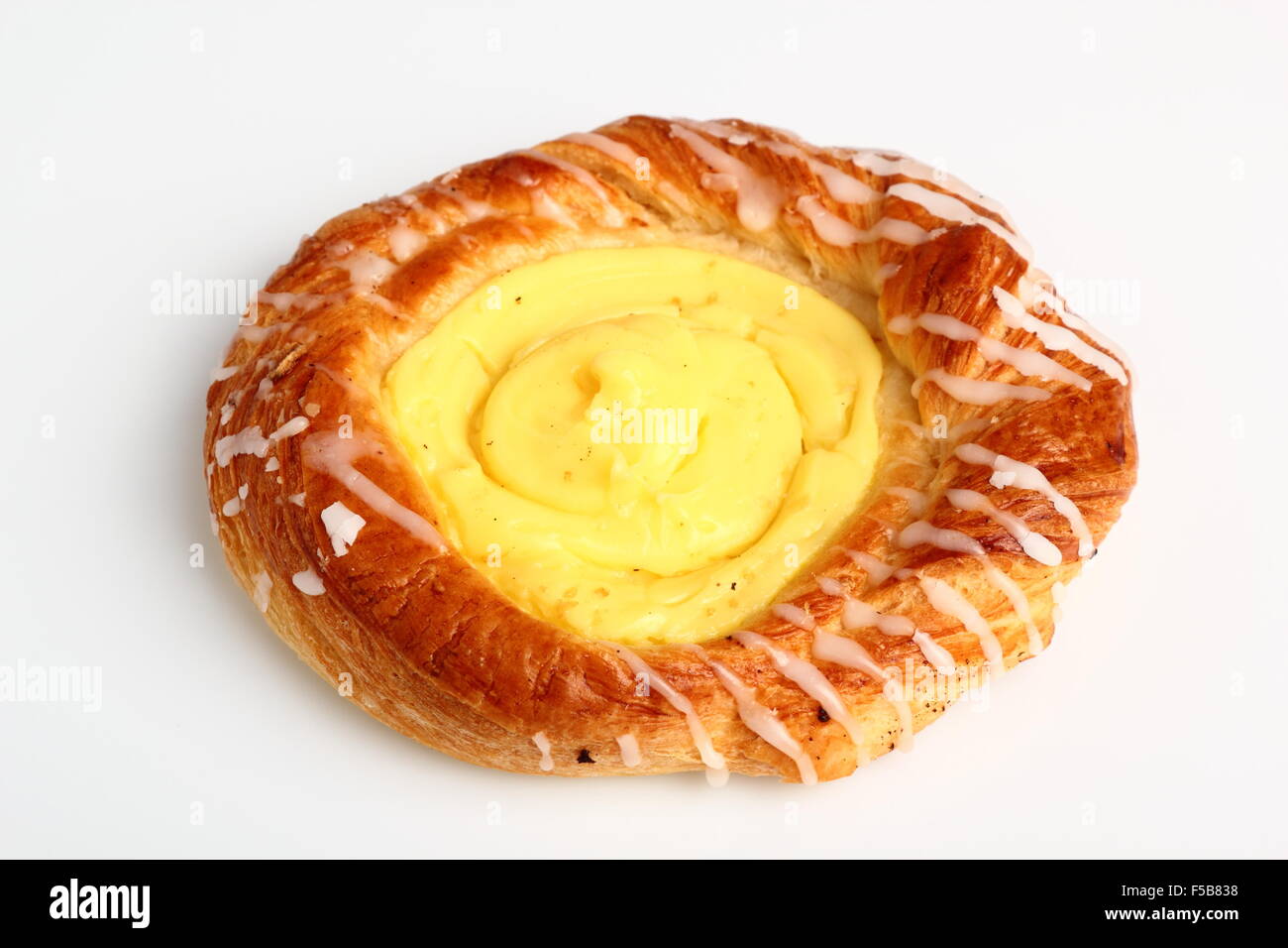 Danish Pastry With Custard Filling Stock Photo Alamy