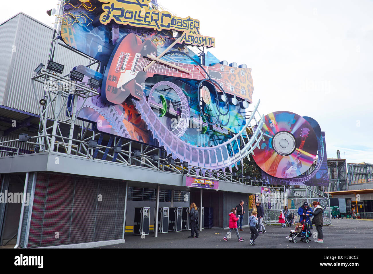 Rock 'n' Roller Coaster Walt Disney Studios Disneyland Paris  Marne-la-Vallee Chessy France Stock Photo - Alamy