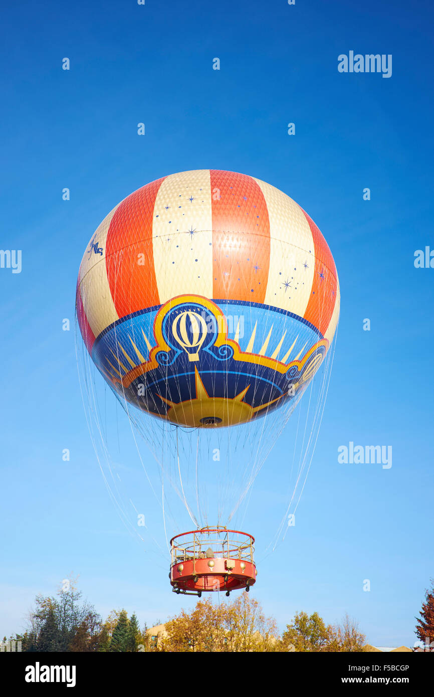 PanoraMagique A Helium Balloon Lake Disney, Disney Village, Disneyland Paris  Marne-la-Vallee Chessy France Stock Photo - Alamy