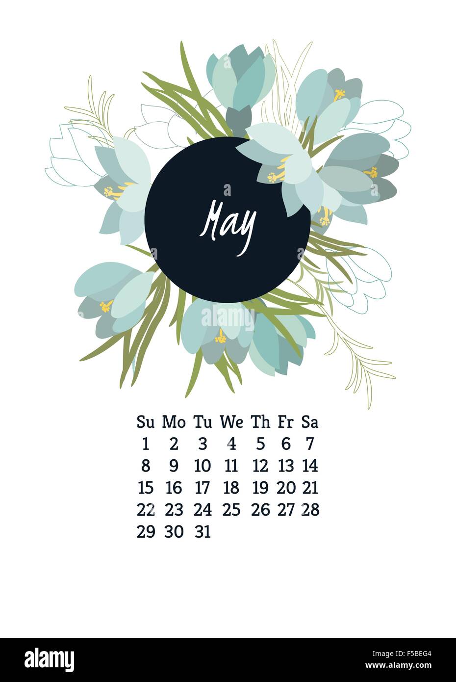 Spring season crocus flowers Stock Vector Images - Alamy