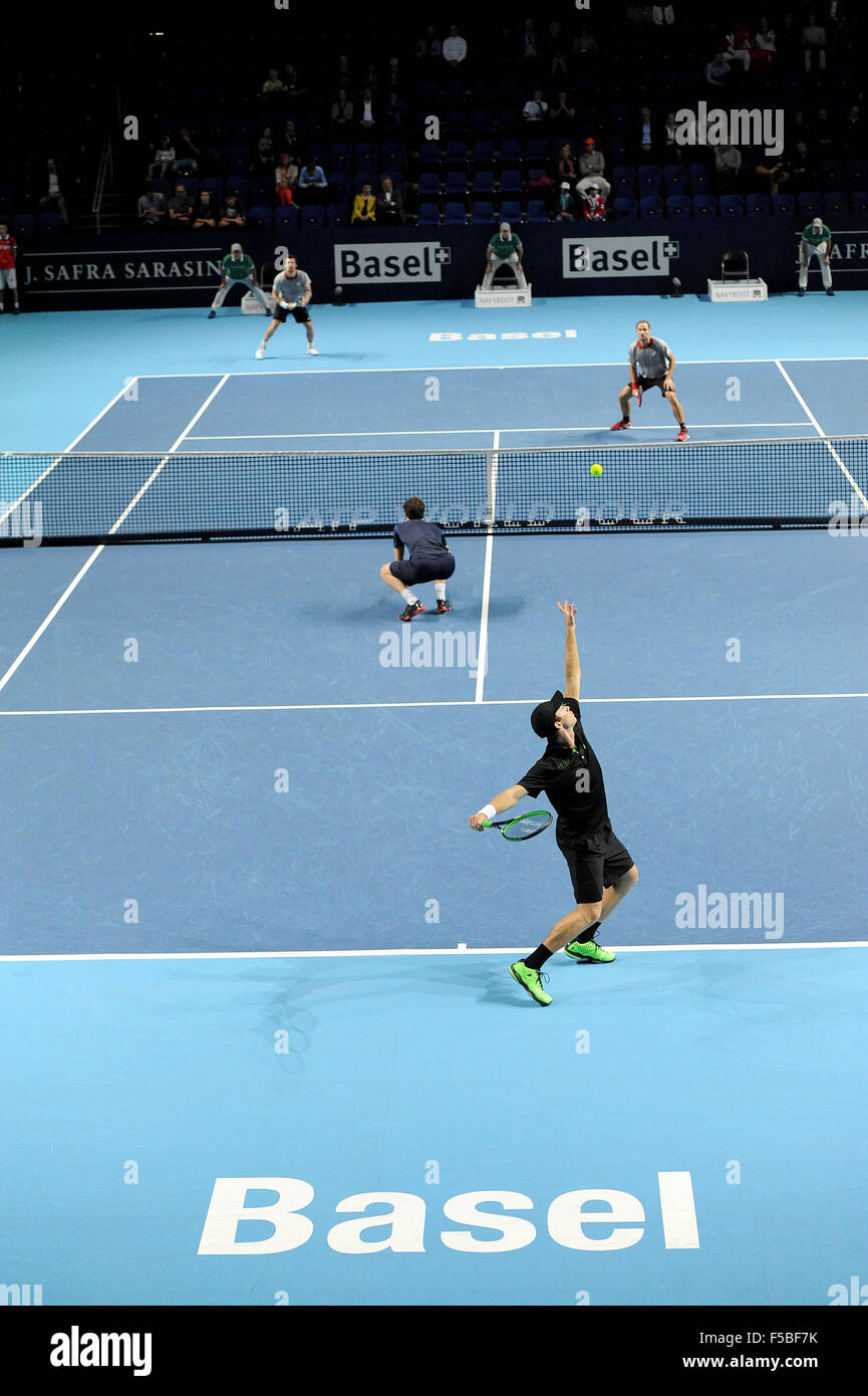 Basel, Switzerland. 01st Nov, 2015. Basel Swiss Indoor Tennis