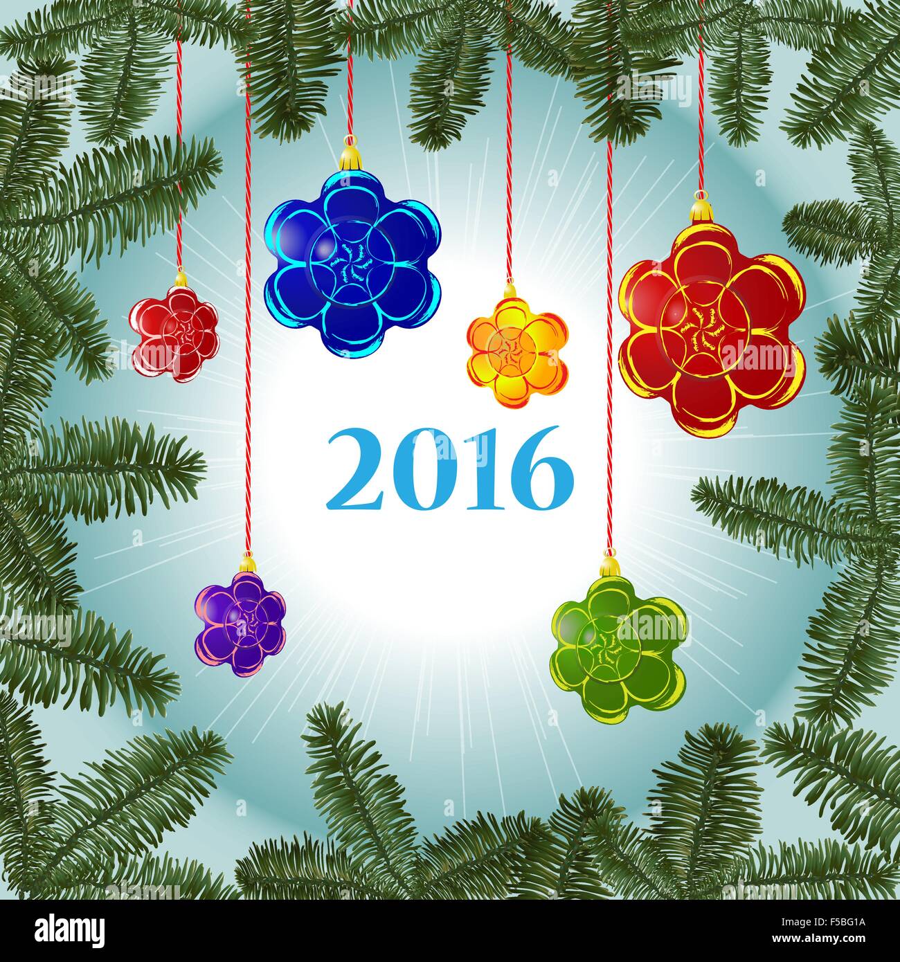 New Year Celebration Decorations Stock Vector Images Alamy 