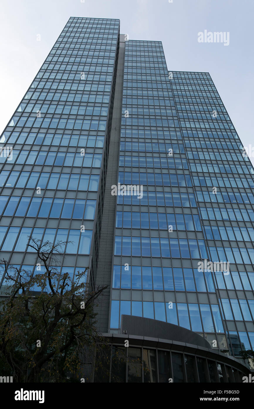 A general view of Asahi Kasei headquarters in Jimbocho, Tokyo, Japan on November 1, 2015. Japan's largest newspaper, the Yomiuri Shimbun, published findings suggesting that Asahi Kasei Construction Materials Corp. might have falsified data on piling work in half of 41 construction projects, which were all managed by one project manager. © Rodrigo Reyes Marin/AFLO/Alamy Live News Stock Photo