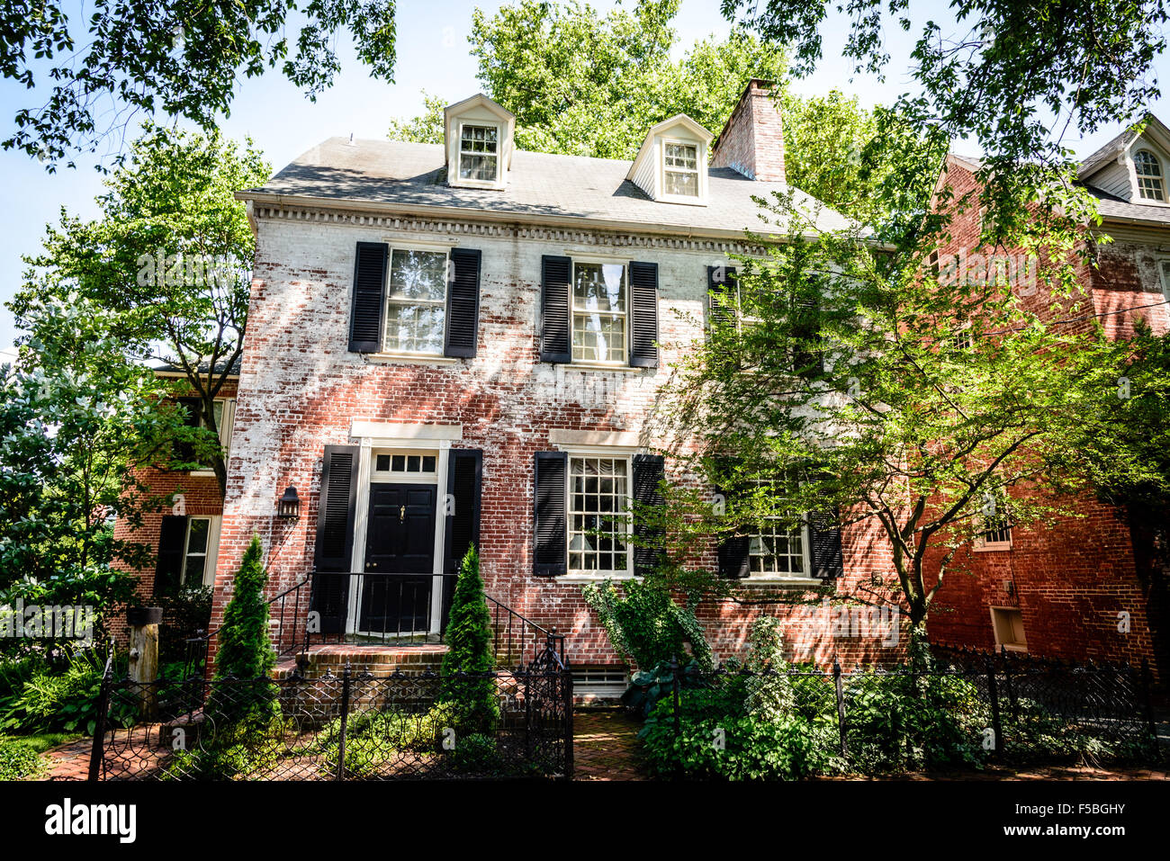 Nicholson House, 111 Queen Street, Chestertown, Maryland Stock Photo