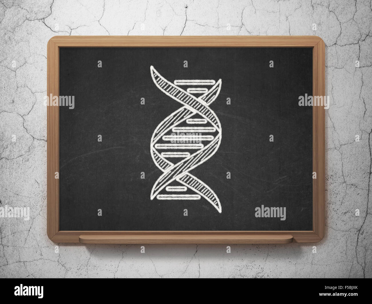 Science concept: DNA on chalkboard background Stock Photo - Alamy