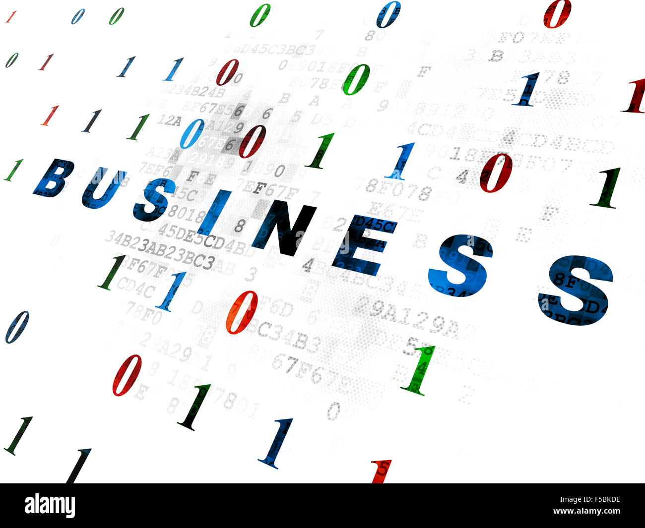 Finance concept: Business on Digital background Stock Photo