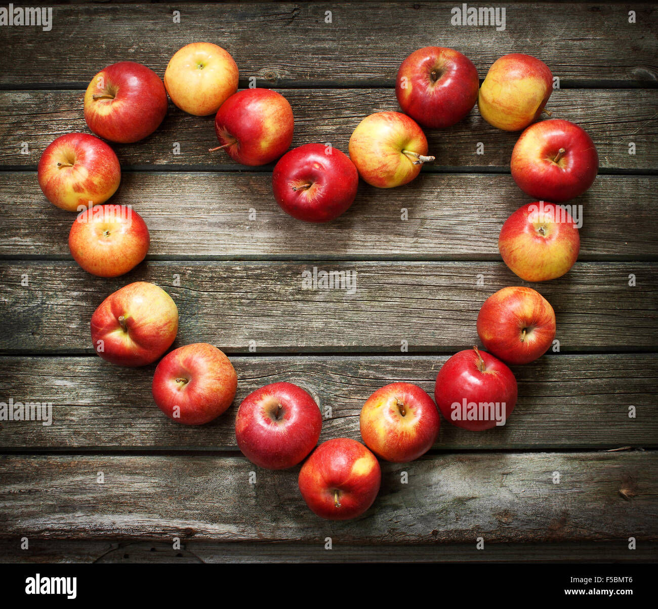 Heart shaped apples Stock Photo Alamy