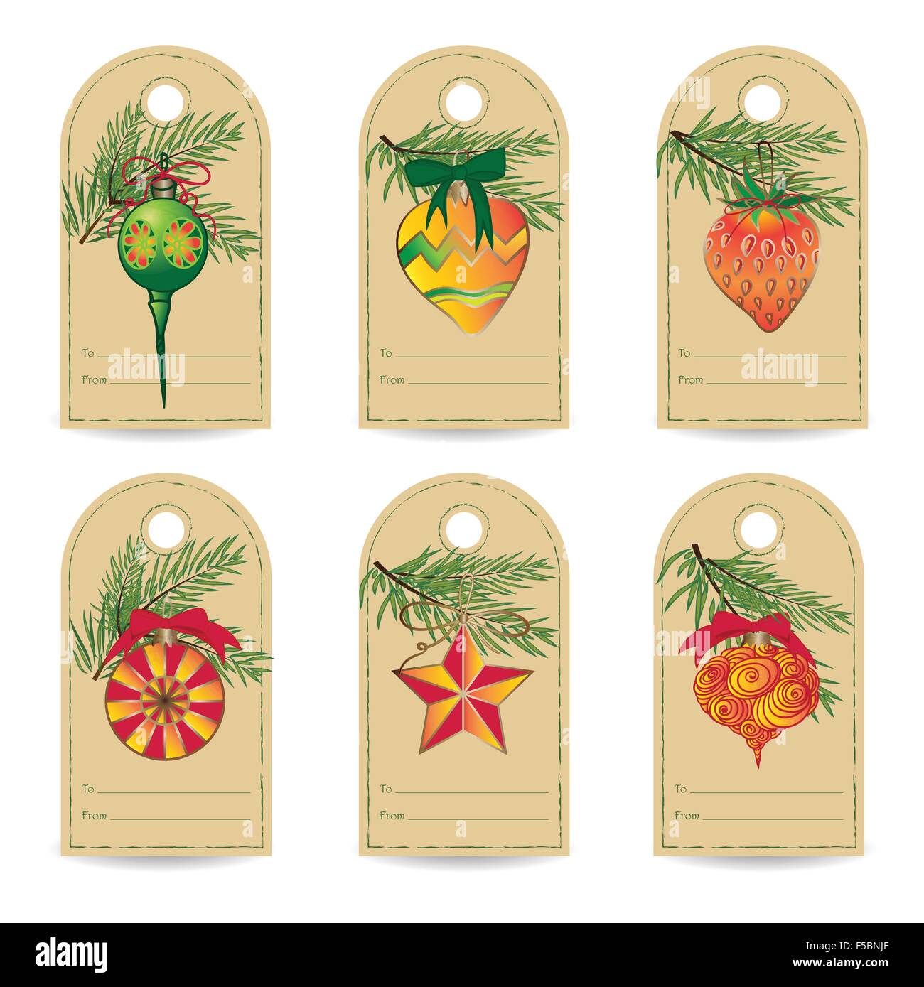 set-of-vintage-christmas-gift-tags-stock-vector-image-art-alamy for Free Vintage Printable Christmas Tags Set of vintage Christmas gift tags Stock Vector Image & Art - Alamy for Free Vintage Printable Christmas Tags