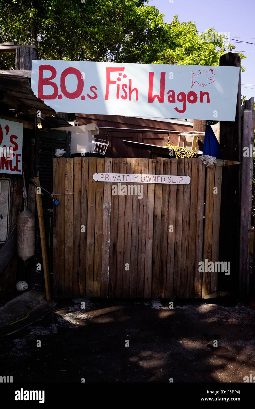 Bo’s Fish Wagon restaurant Key West, Florida, USA Stock Photo Alamy
