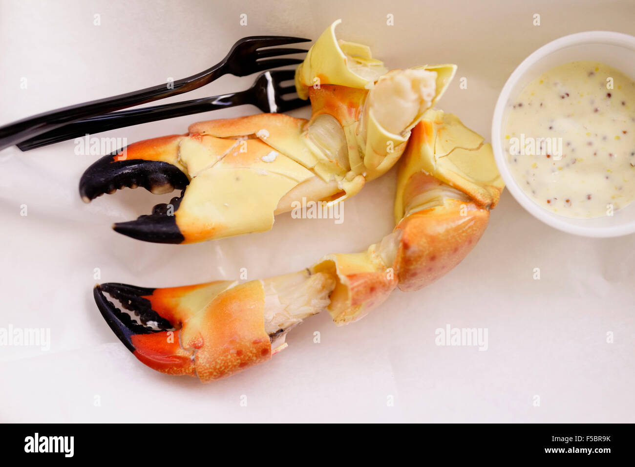 Stone Crab Claws at Eaton Street Seafood Market restaurant Key West
