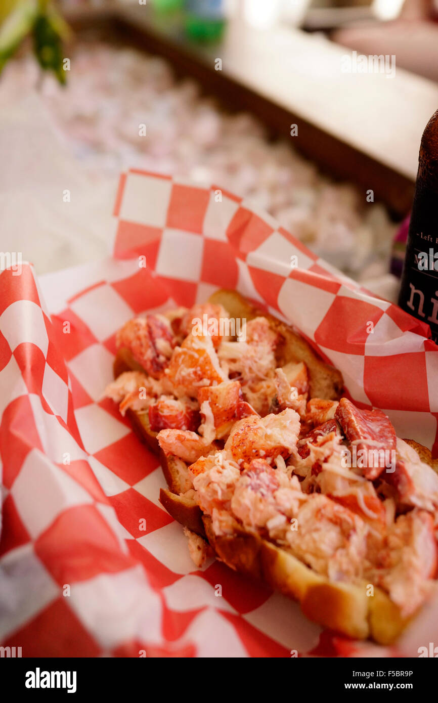 Lobster Roll at Eaton Street Seafood Market restaurant Key West Florida USA travel Stock Photo
