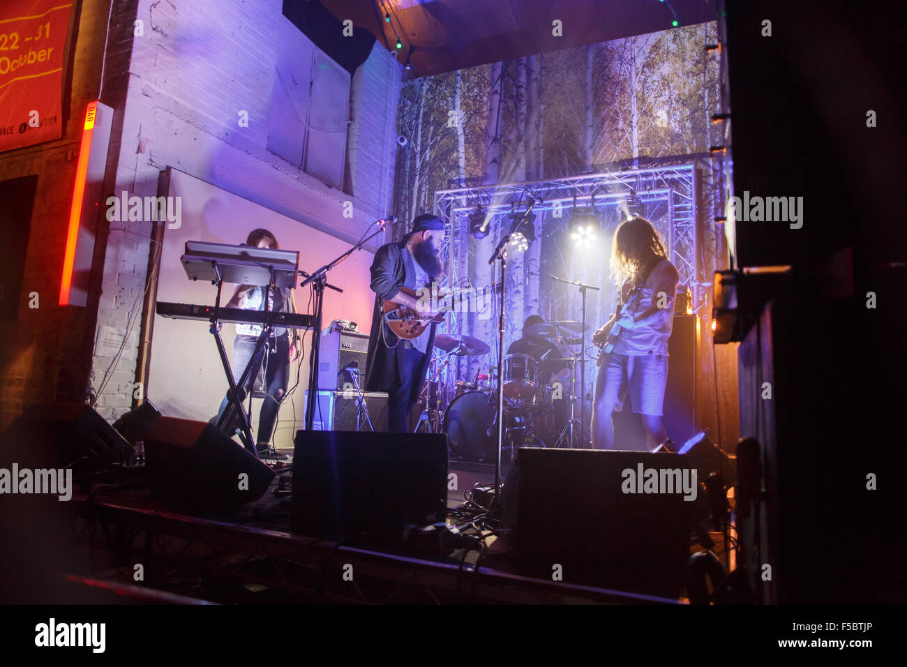 Liverpool, UK. 31st October, 2015. Clean Cut Kid perform live at the closing party of  Liverpool Music Week which took place at the Camp and Furnace. © Simon Newbury/Alamy Live News Stock Photo
