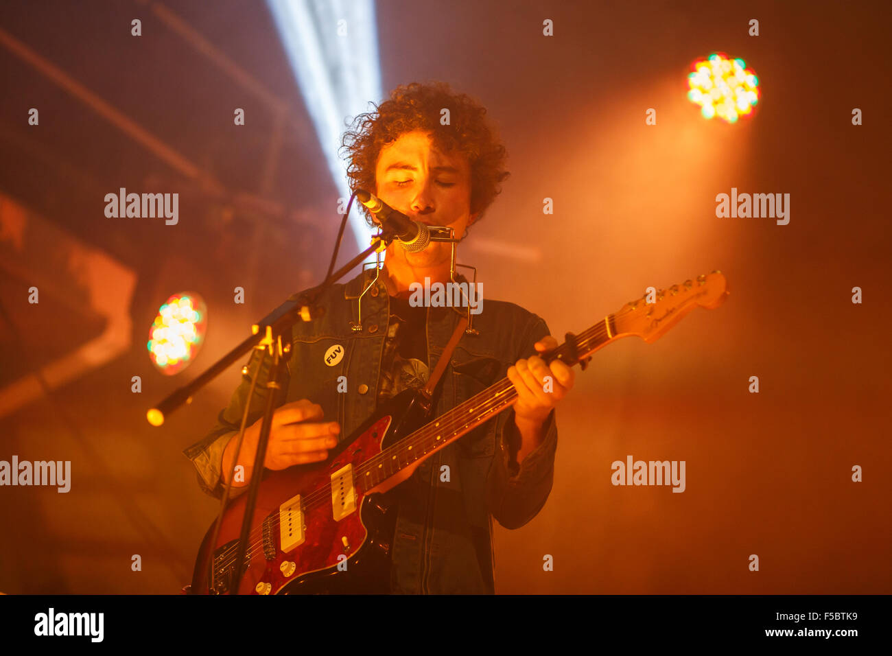 Liverpool, UK. 31st October, 2015. Fraser A Gorman and his band perform live at the closing party of  Liverpool Music Week which took place at the Camp and Furnace. © Simon Newbury/Alamy Live News Stock Photo
