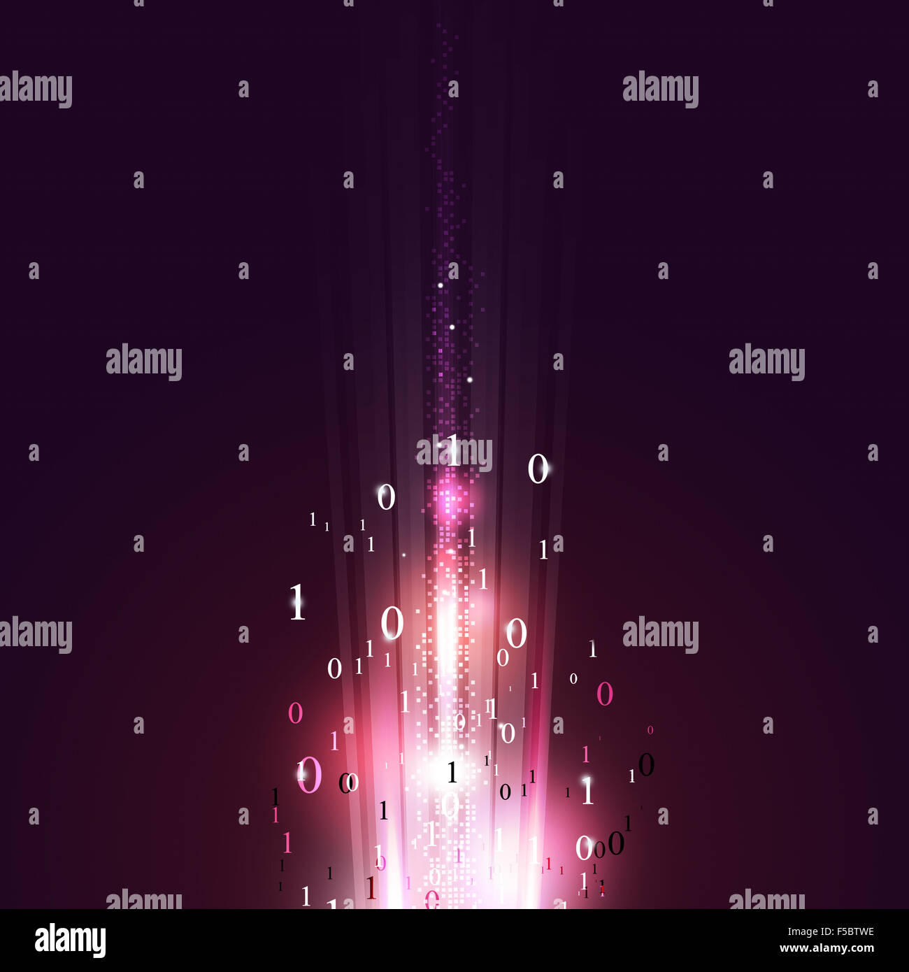 abstract technology binary numbers codes concept background Stock Photo