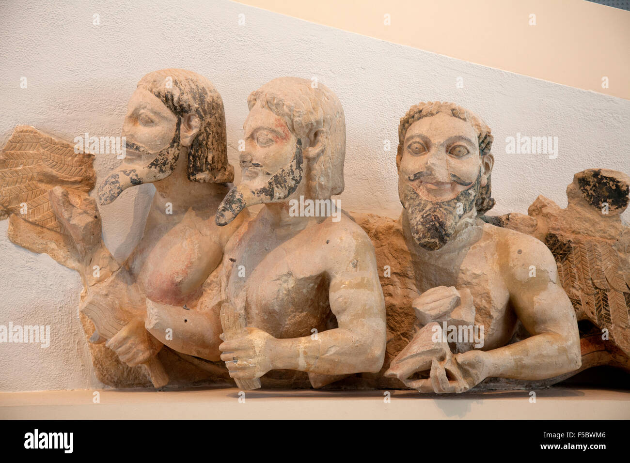 ancient Greek masks, Acropolis Museum, Athens, Greece Stock Photo Alamy