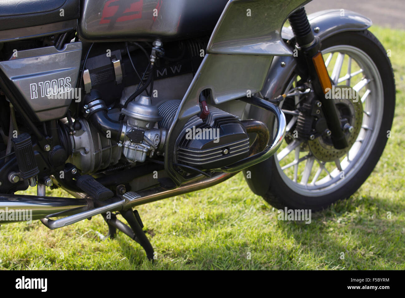 1976 BMW R100 RS two-cylinder air-cooled engine full-fairing motorbike Stock Photo