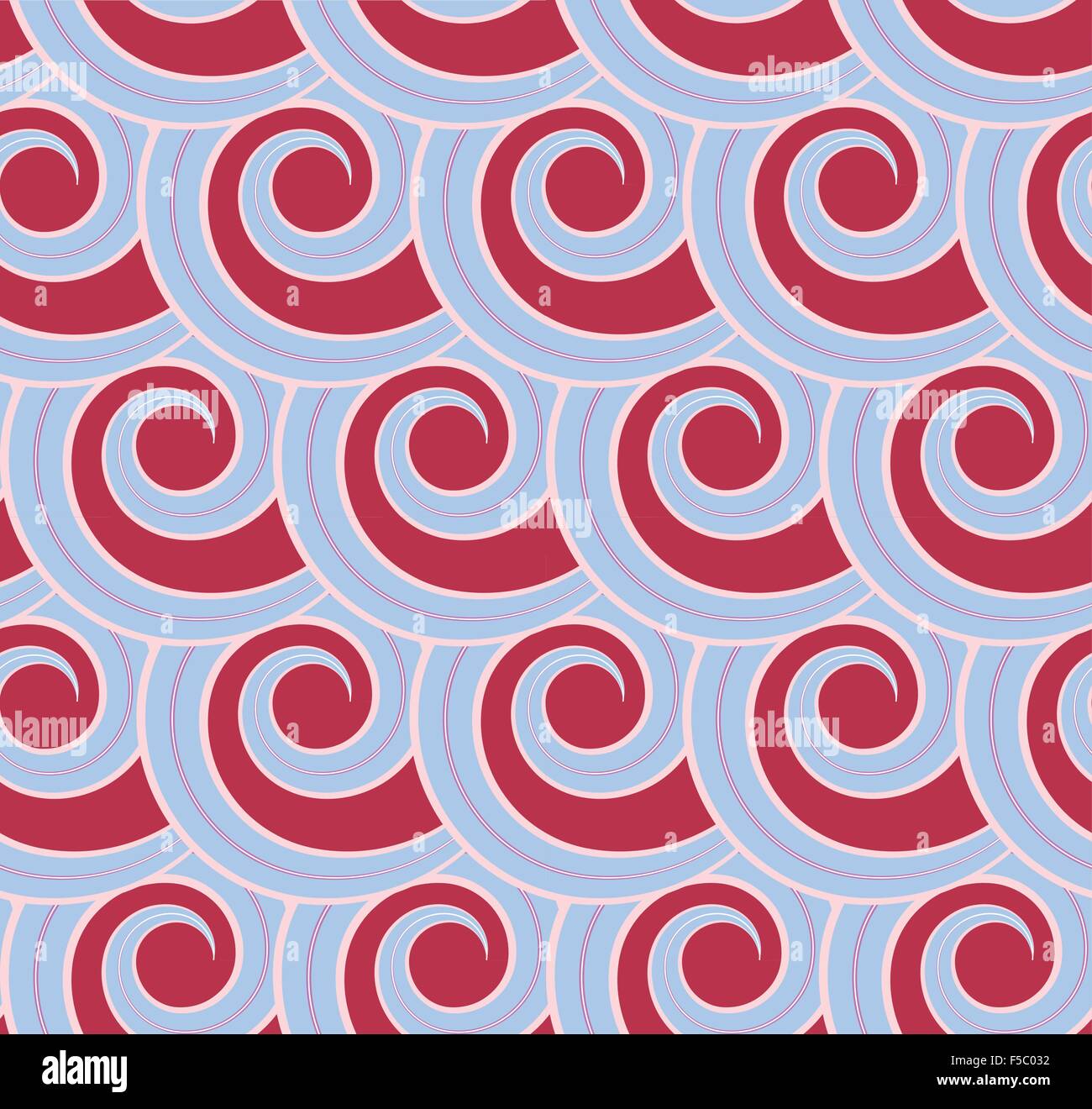 Seamless spiral pattern.Vector Stock Vector