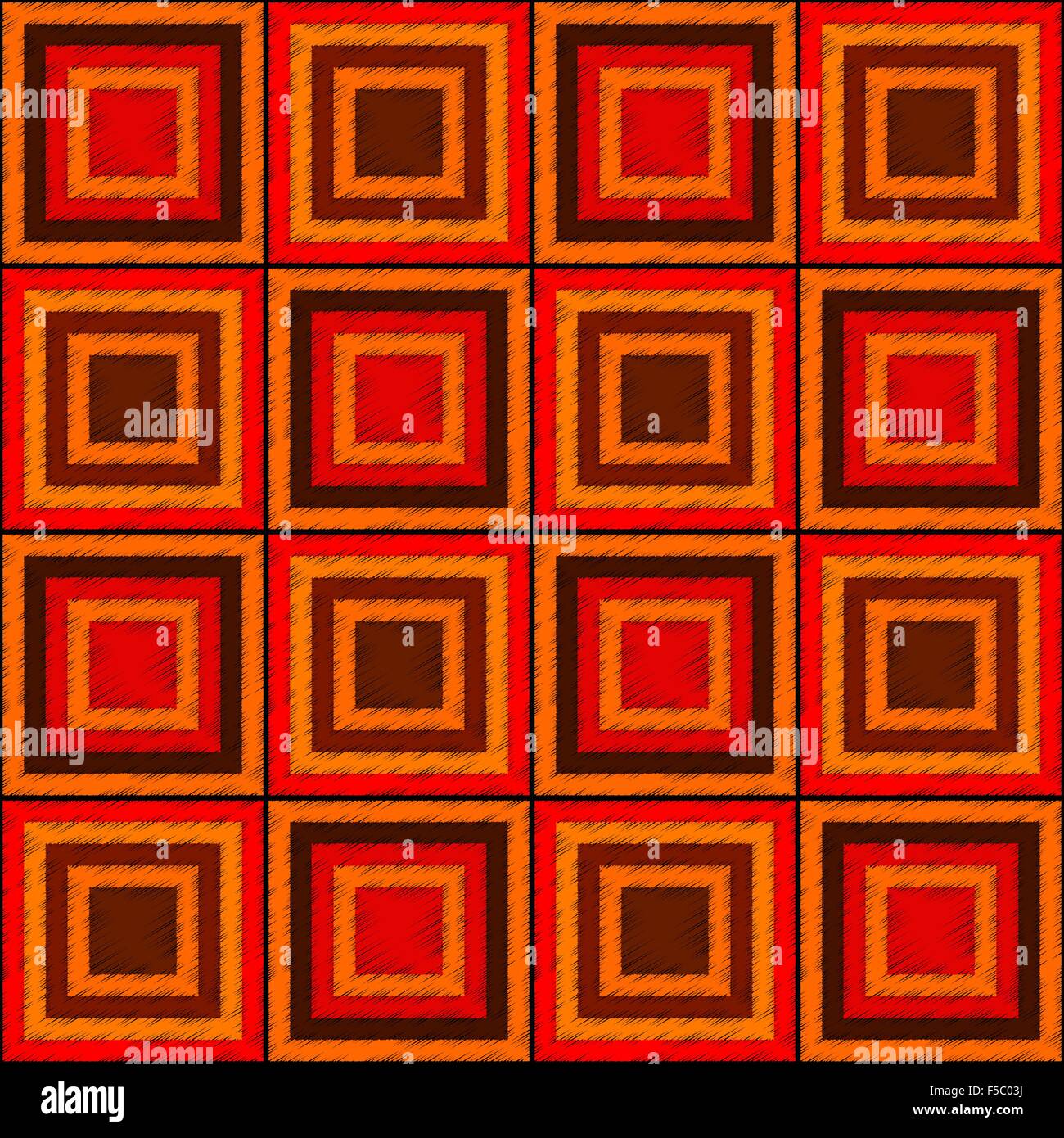 Seamless pattern consisting of color squares.Vector Stock Vector