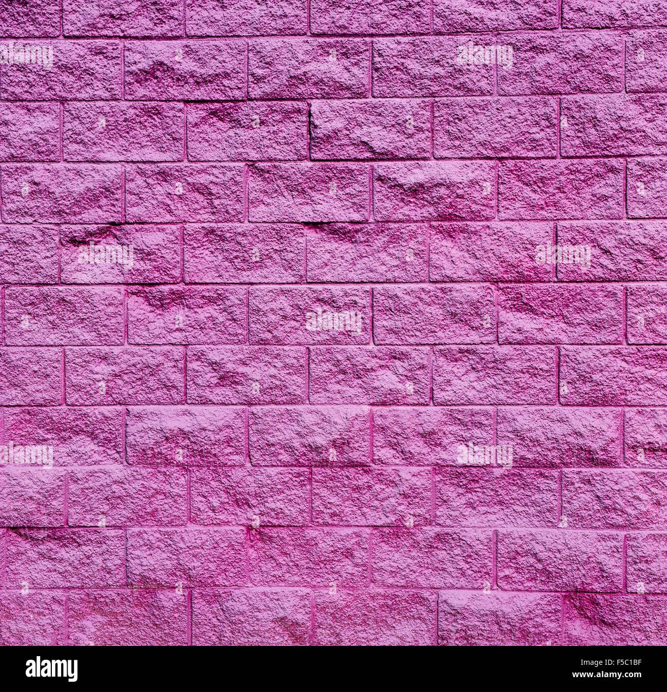Bodacious Purple Cinder Block Wall Background Stock Photo