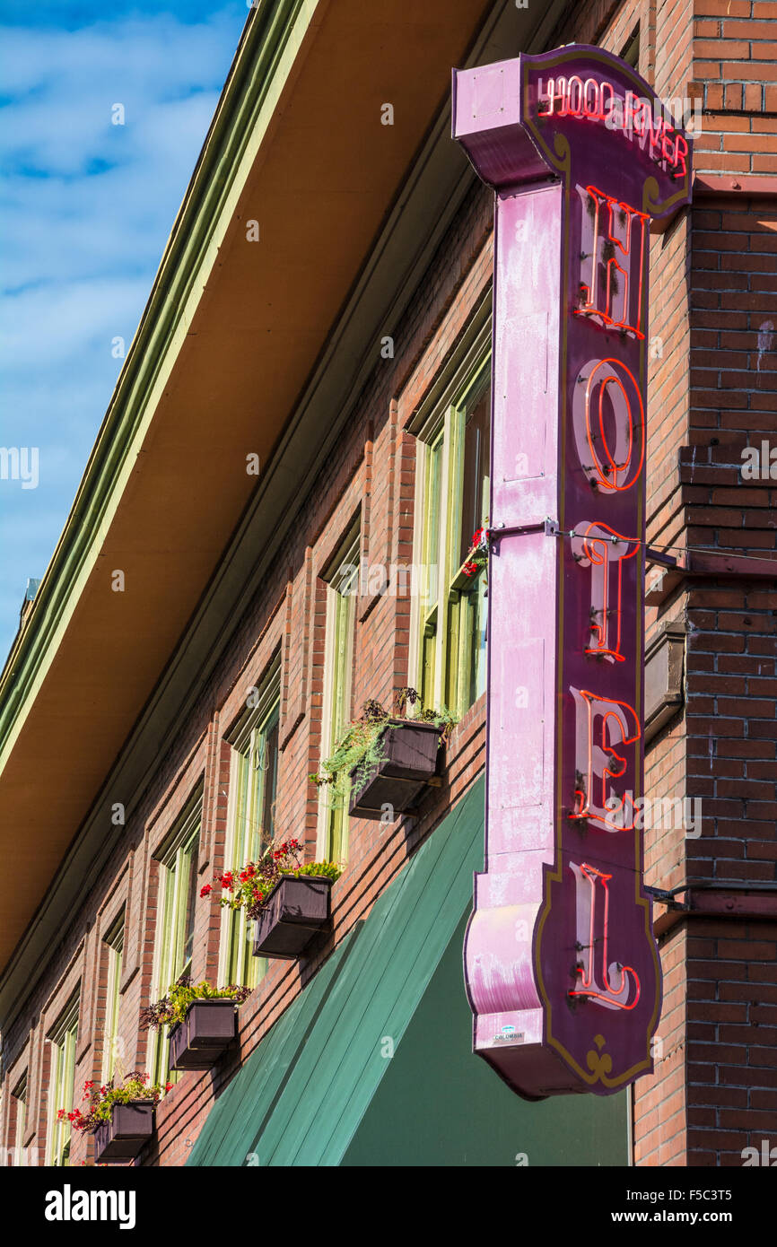 Hood River Hotel; Hood River, Oregon. Stock Photo