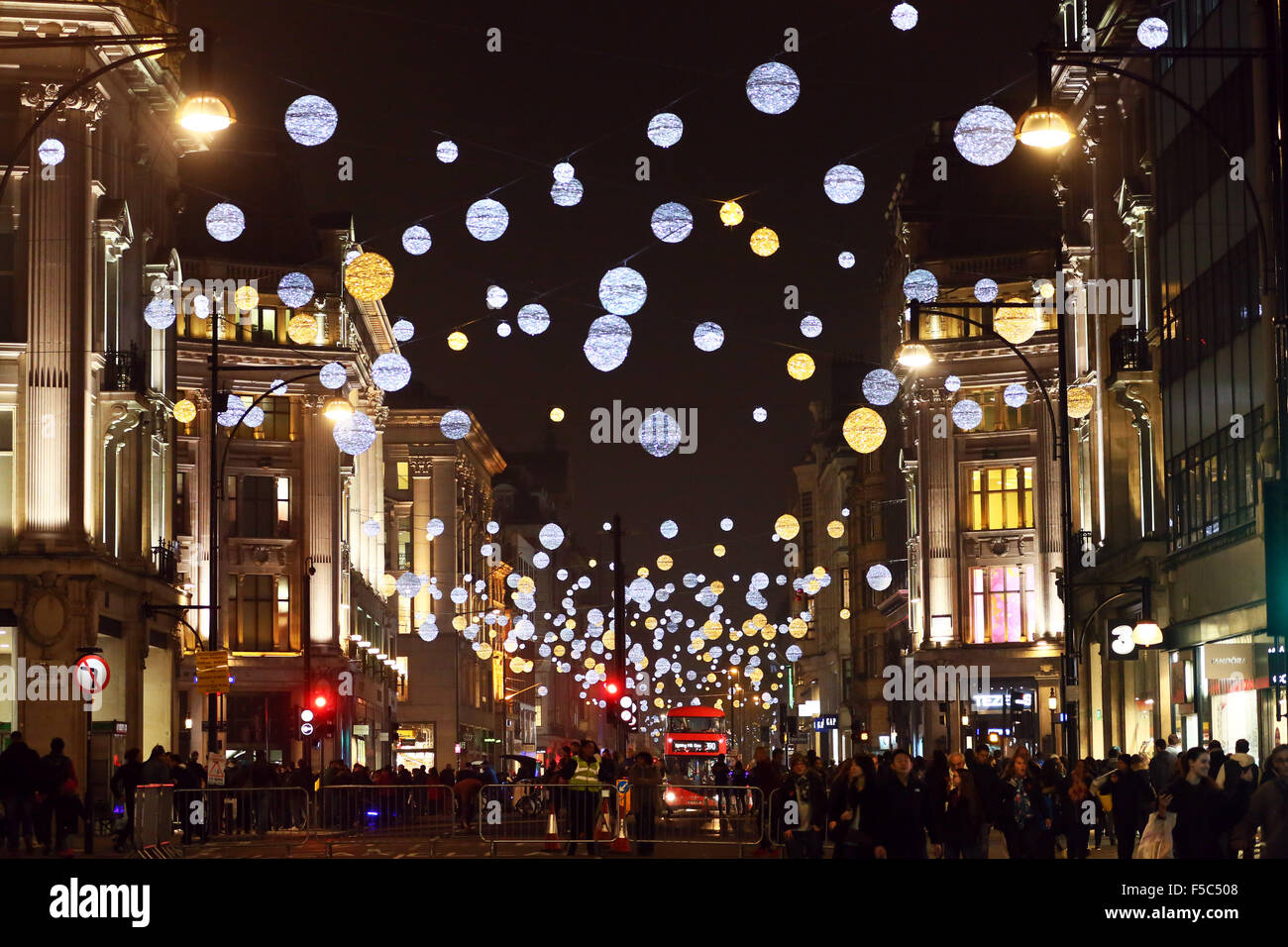 London UK  1st November 2019 Switching on Oxford Street 