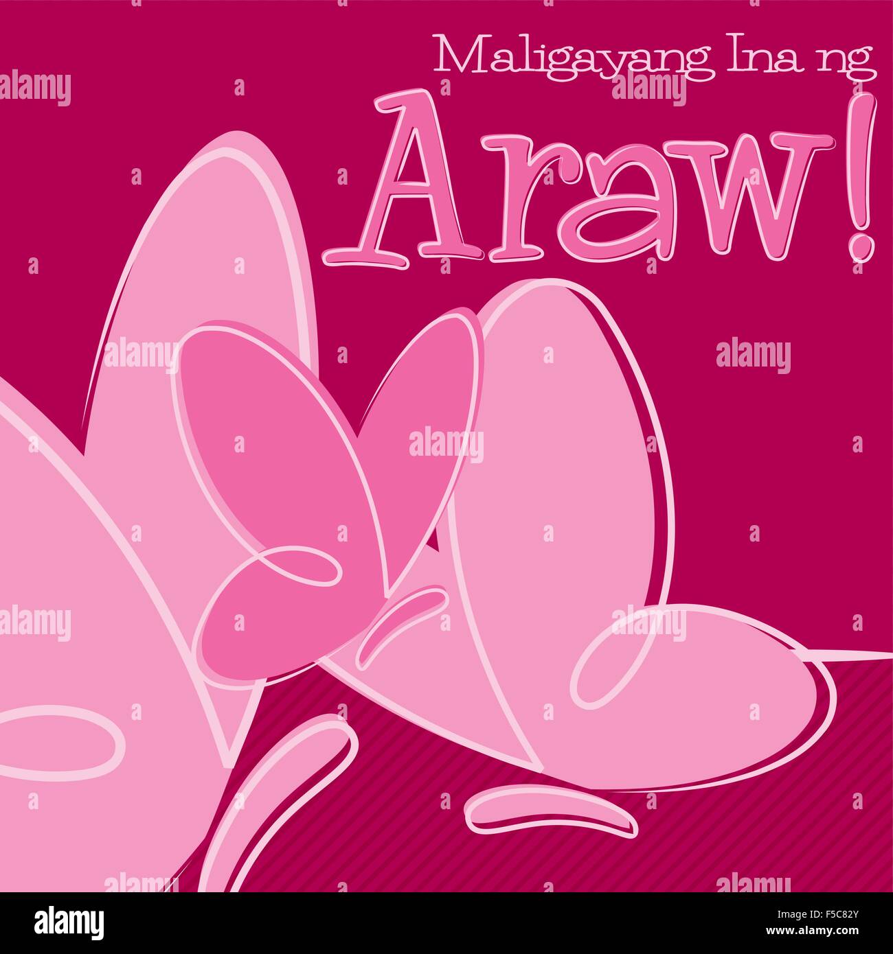 Hand Drawn Tagalog Happy Mother s Day Card In Vector Format Stock hand-drawn-tagalog-happy-mother-s-day-card-in-vector-format-stock