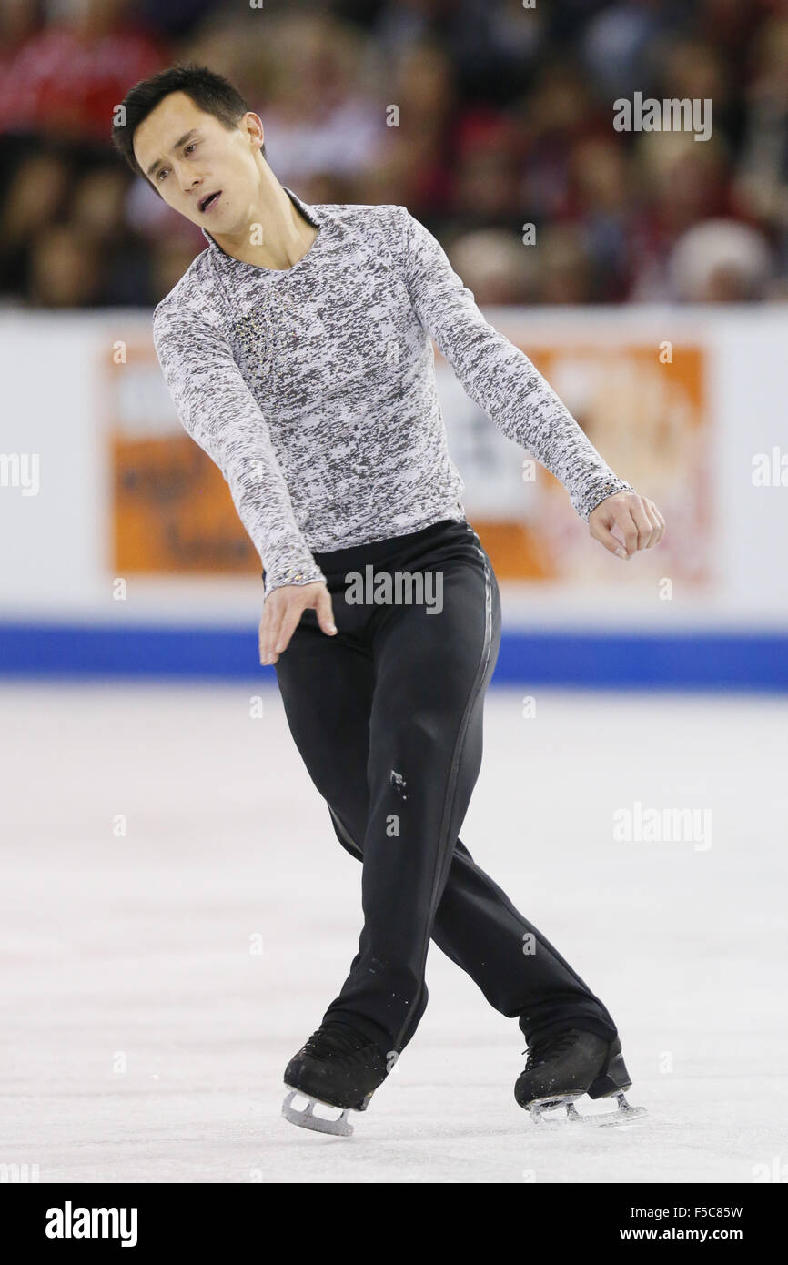 Lethbridge, Alberta, Canada. 31st Oct, 2015. Patrick Chan (CAN) Figure