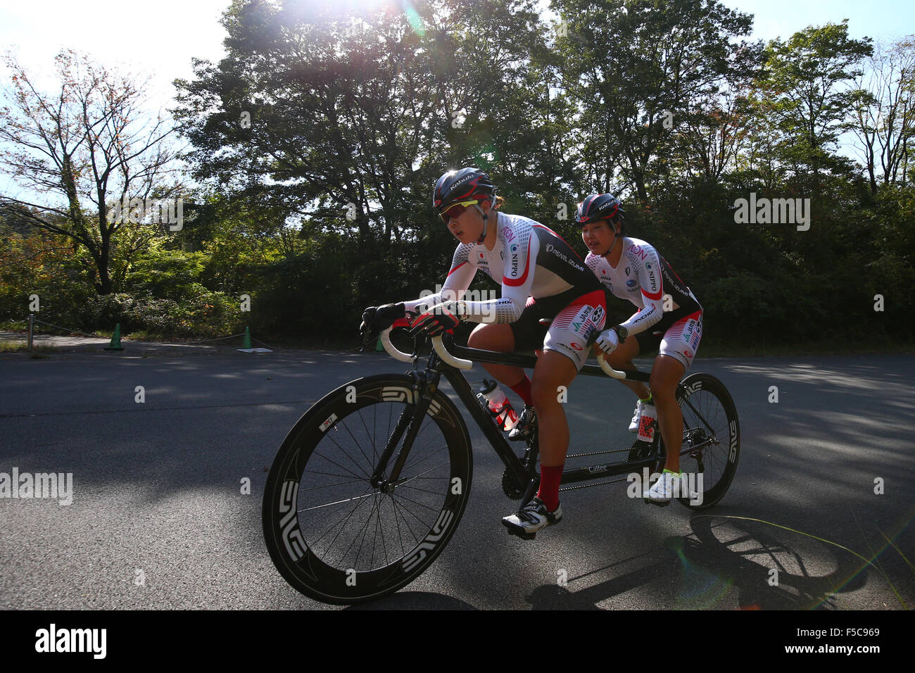 Japanese cycle sportscenter, Shizuoka, Japan. 1st Nov, 2015. Yurie