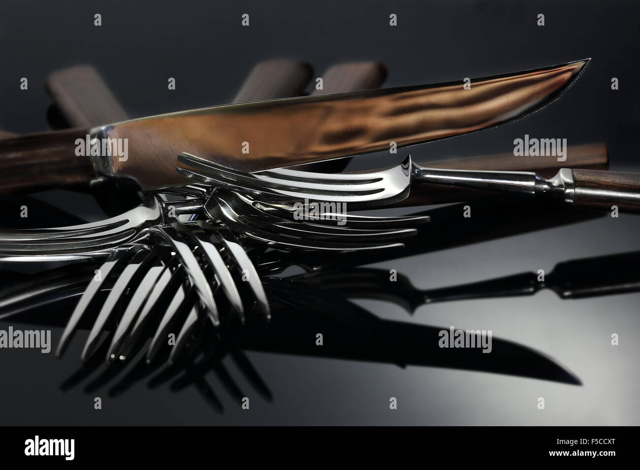 Knife and Forks Stock Photo Alamy