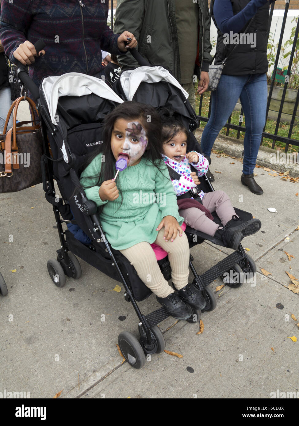 Day of the Dead Festival in the Kensington section of Brooklyn, NY, Nov.1, 2015. Stock Photo