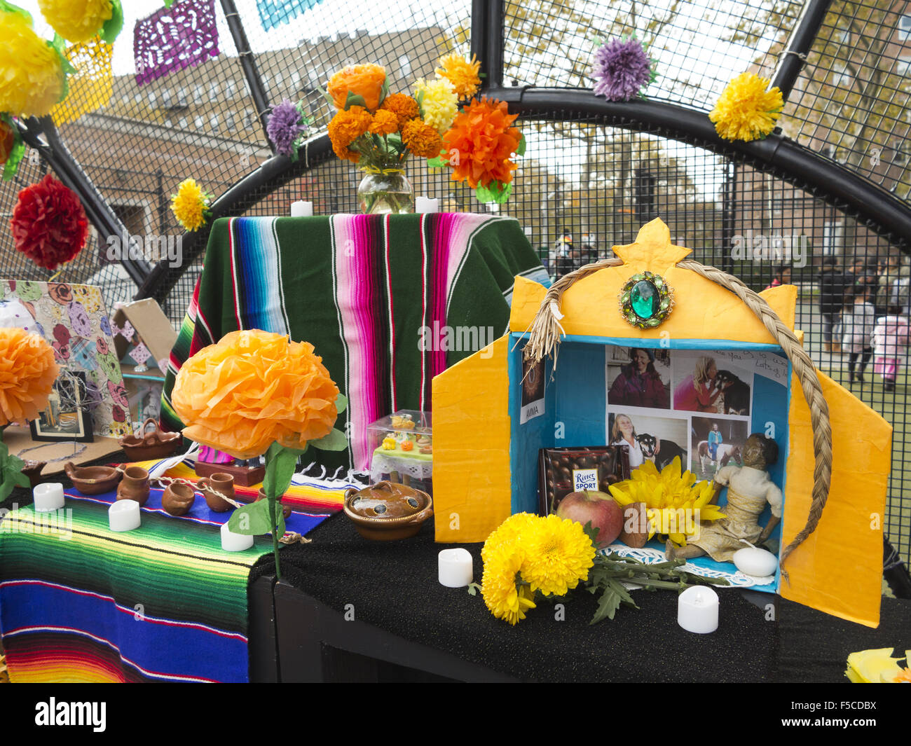 Day of the Dead Festival in the Kensington section of Brooklyn; NY; Nov.1; 2015. Stock Photo