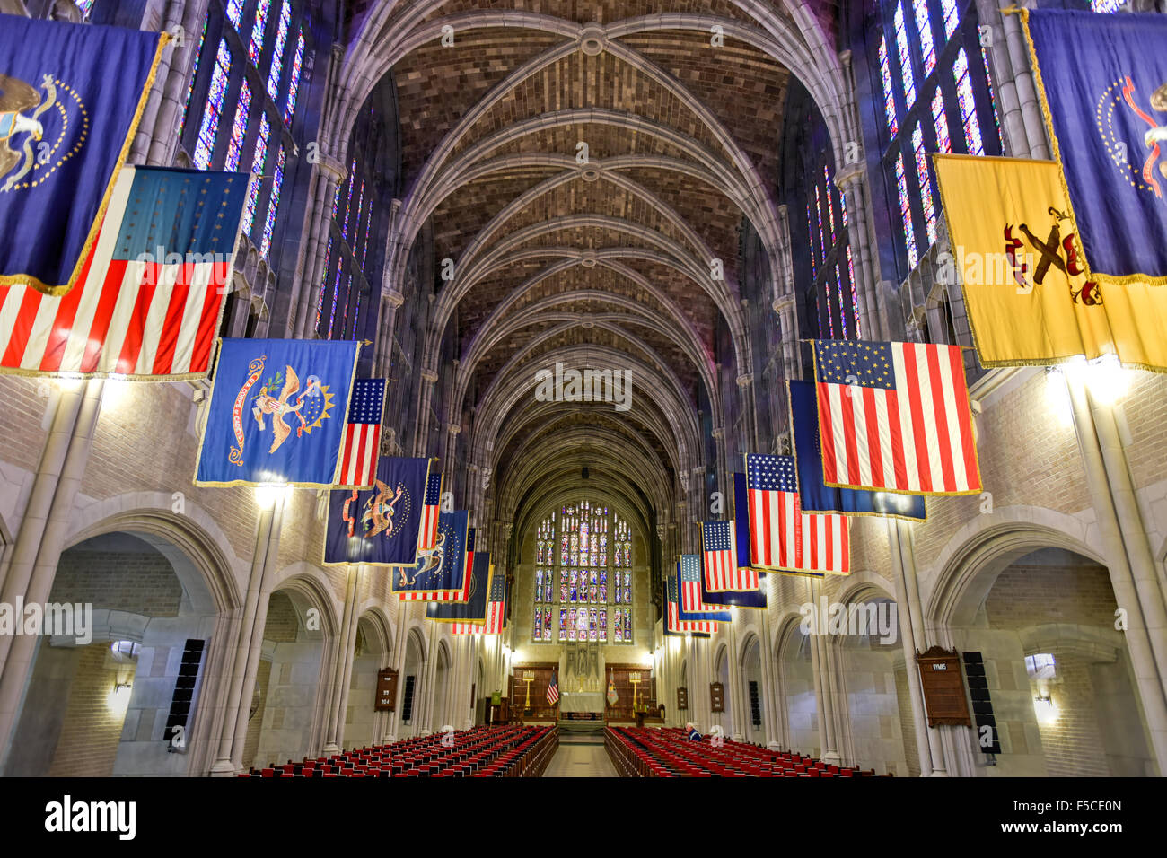 West Point, New York - September 26, 2015: West Point Cadet Chapel at ...