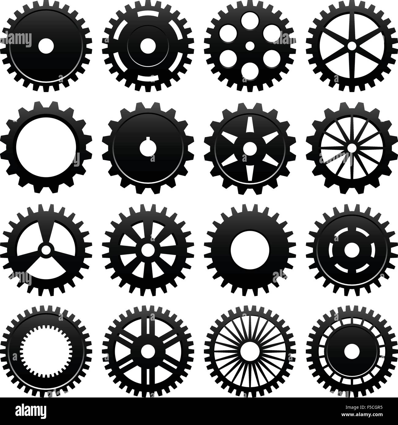 Machine Gear Wheel Cogwheel Vector Stock Vector