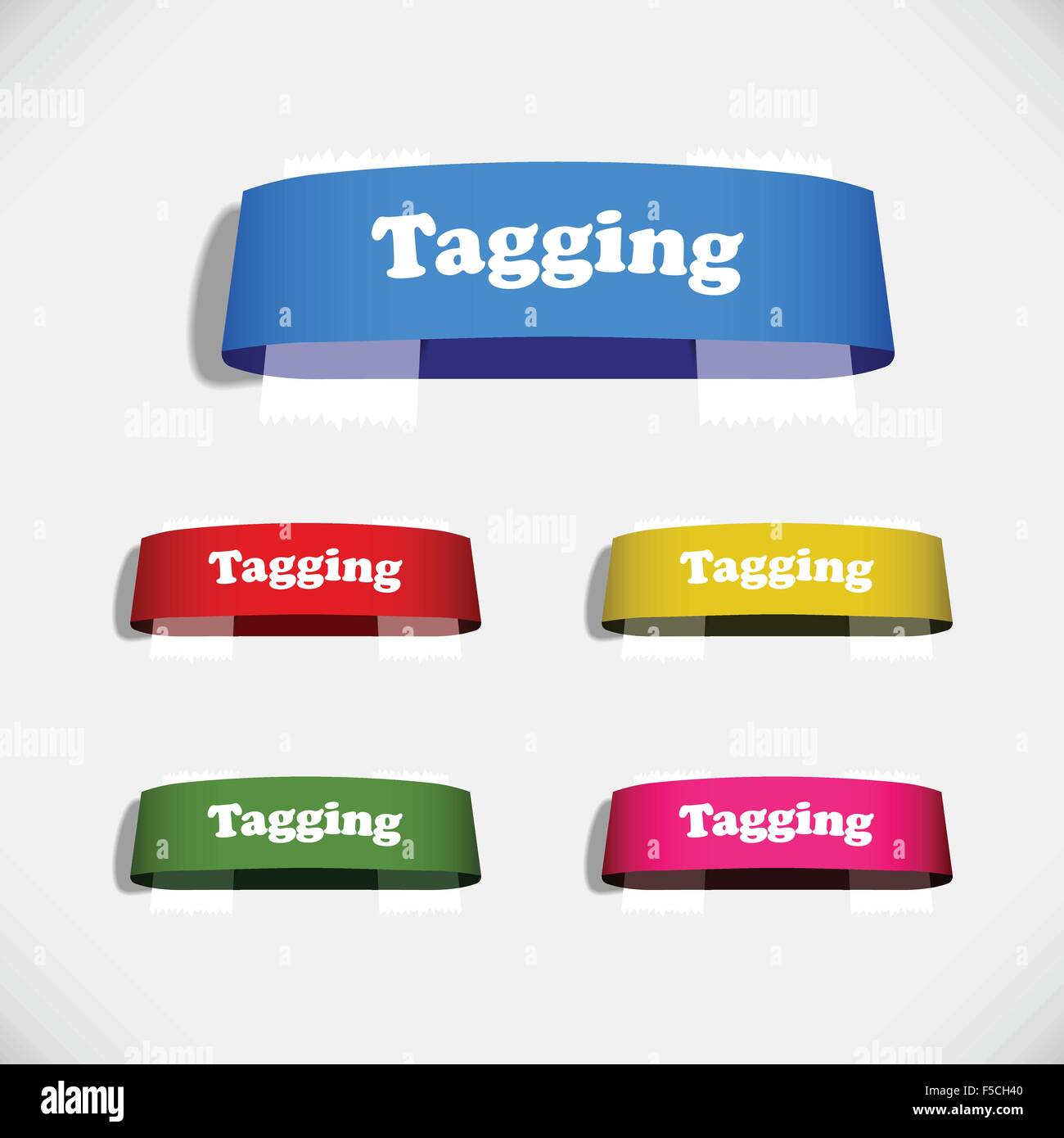 Tag Sticker Label Plaster Shadow Stock Vector Image & Art Alamy