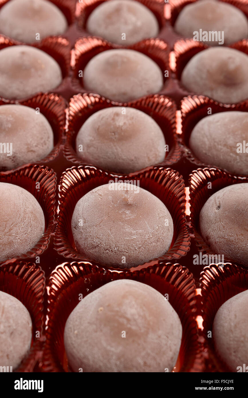 Hazelnut Praline Truffle centre topped with a whole hazelnut dipped