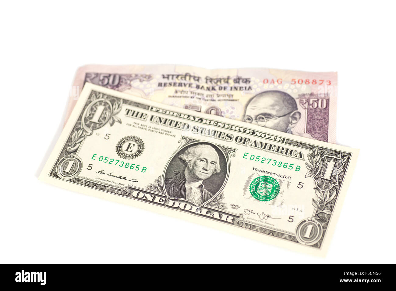 Indian rupee and united states hi res stock photography and images