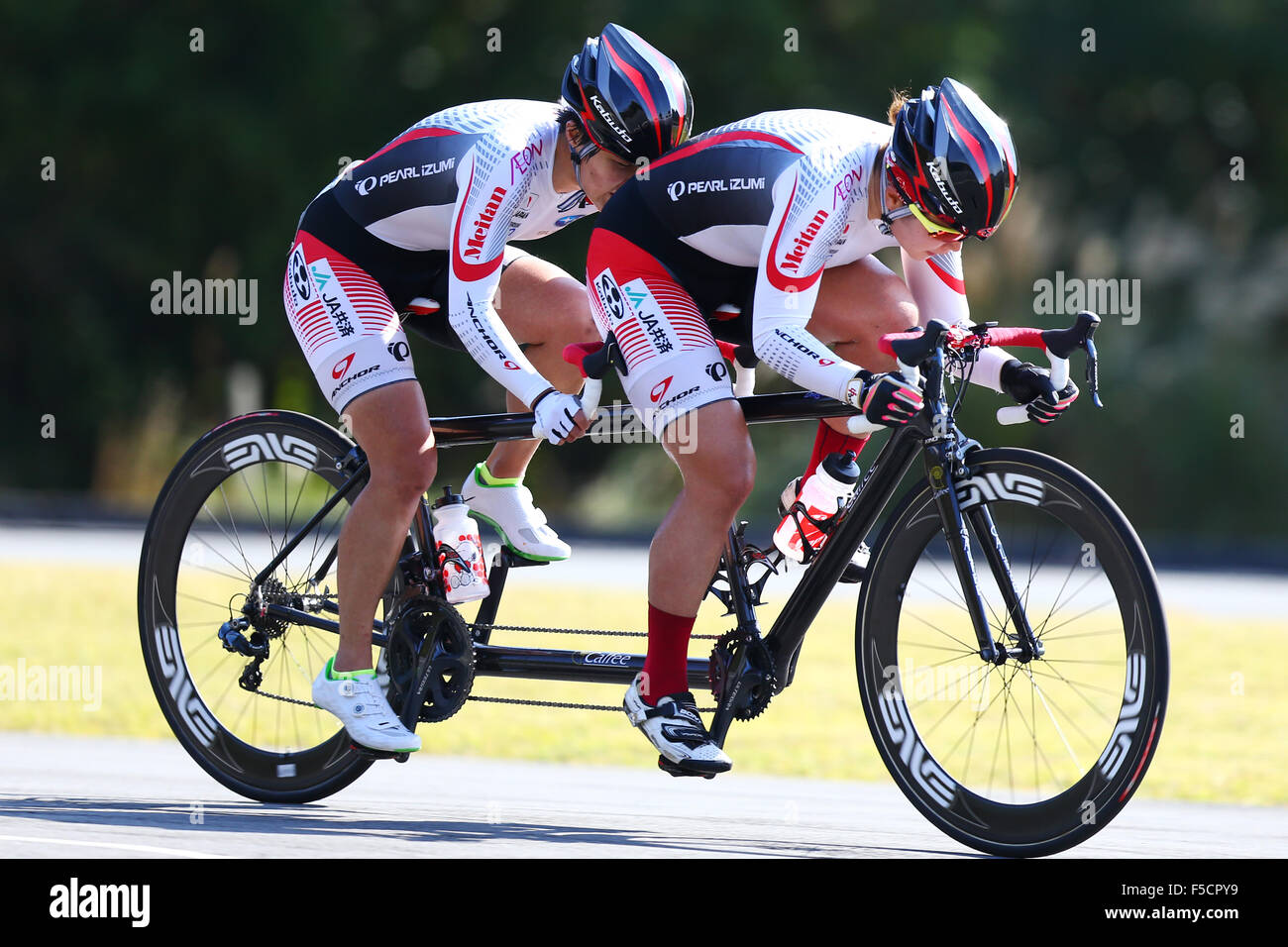 Japanese cycle sportscenter, Shizuoka, Japan. 1st Nov, 2015. Yurie