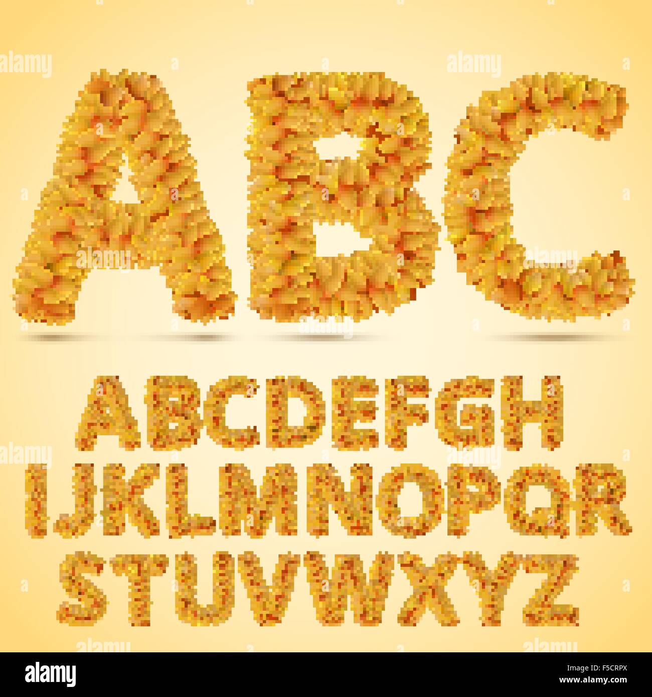 Fall floral alphabet Stock Vector Images - Alamy