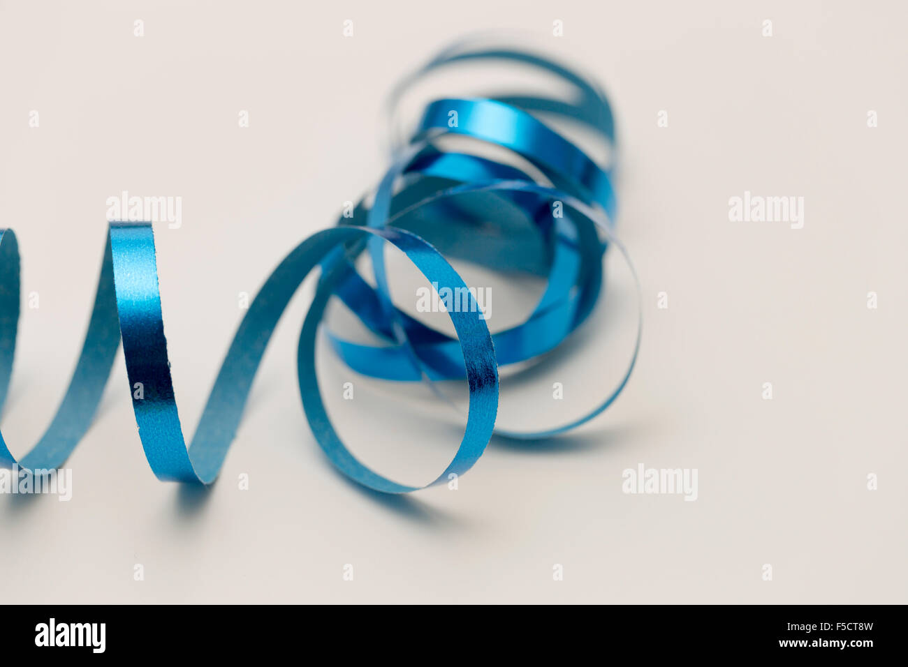 Blue Ribbon String Stock Photo Alamy