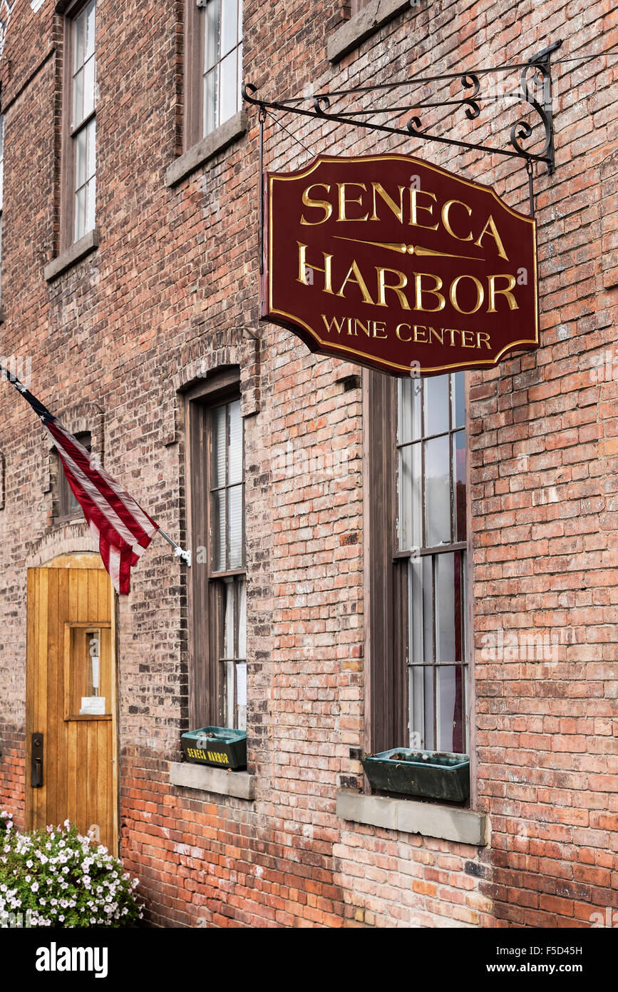 Seneca Harbor Wine Center, Watkins Glen, New York, USA Stock Photo Alamy