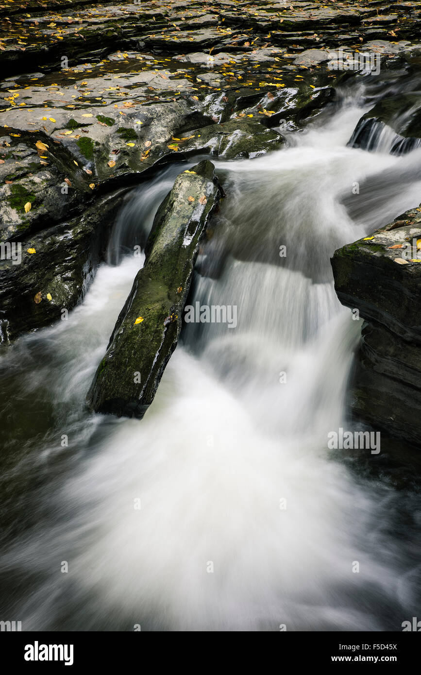Waterfall, Watkins Glen State Park, Watkins Glen, New York, USA Stock Photo