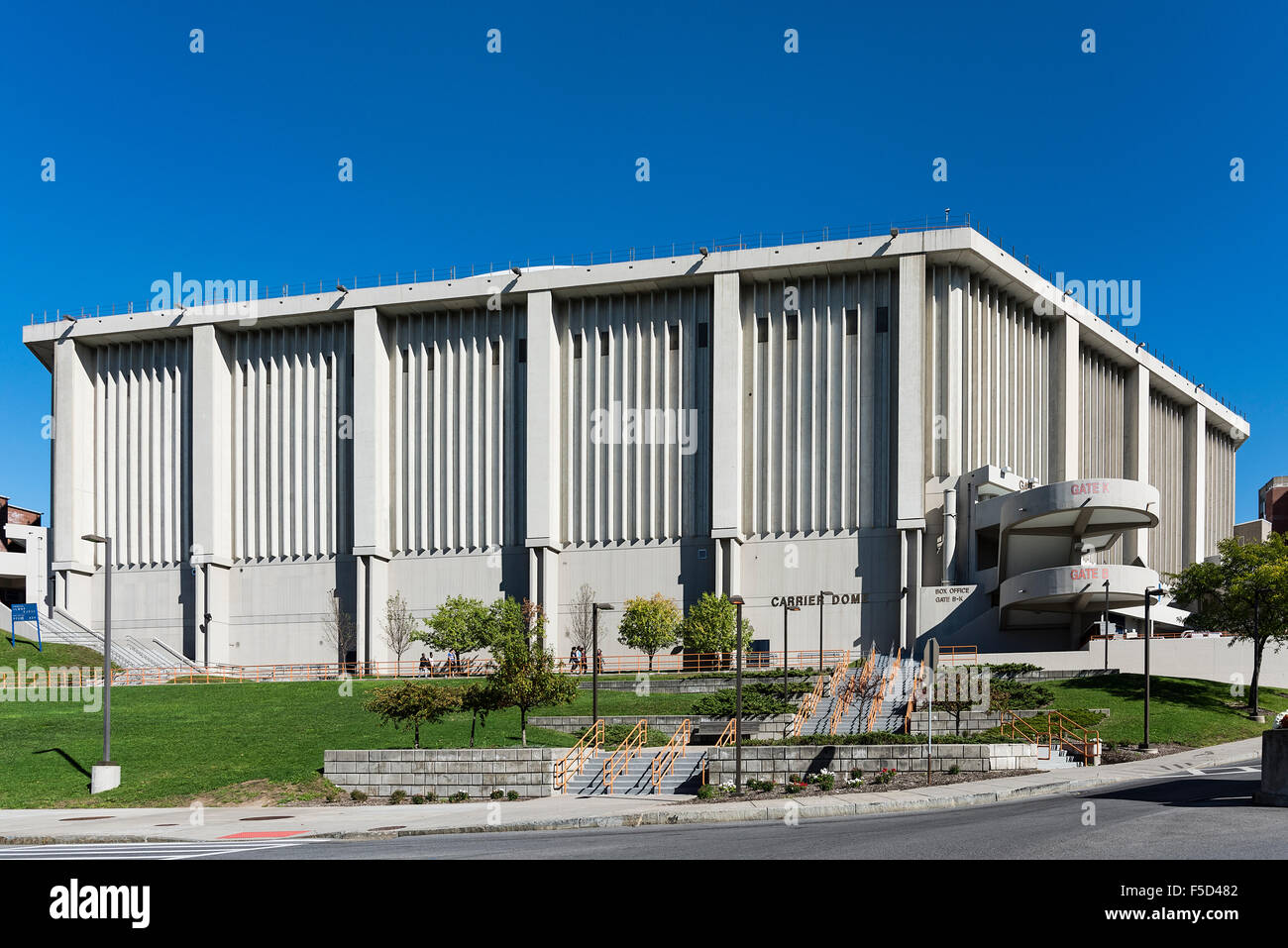 Carrier Dome exterior on the campus of Syracuse University, New York, USA Stock Photo