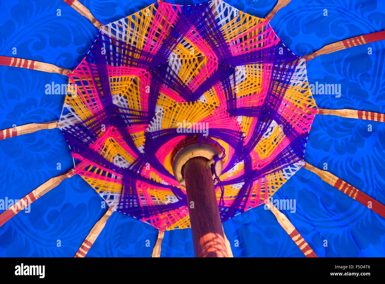 Umbrella, World Beat Festival, Riverfront Park, Salem, Oregon Stock