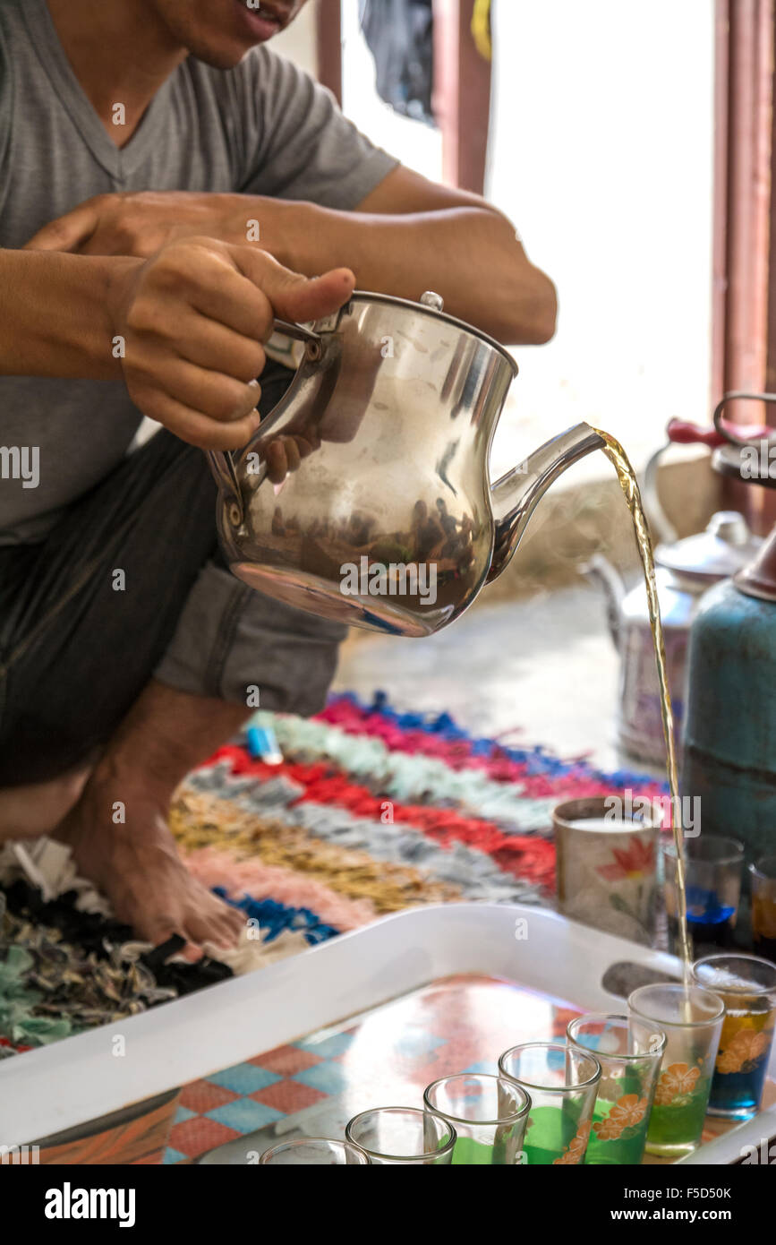 The traditional tea making ritual followed by a delicious Berber ...