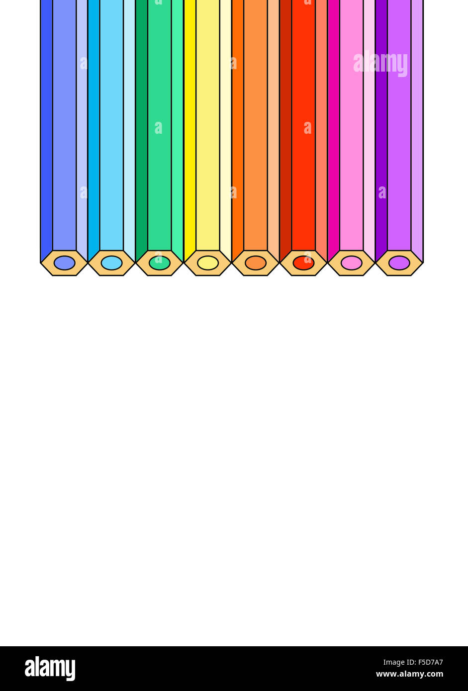 Color Pencils Illustration Stock Photo Alamy