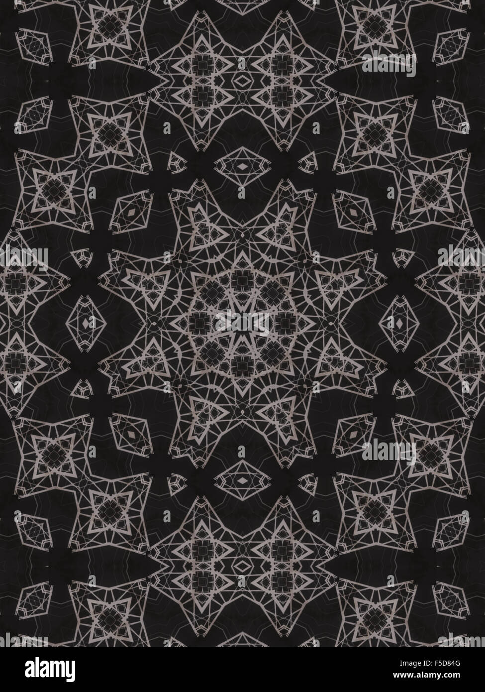 Grey repeating kaleidoscope pattern hi-res stock photography and images ...