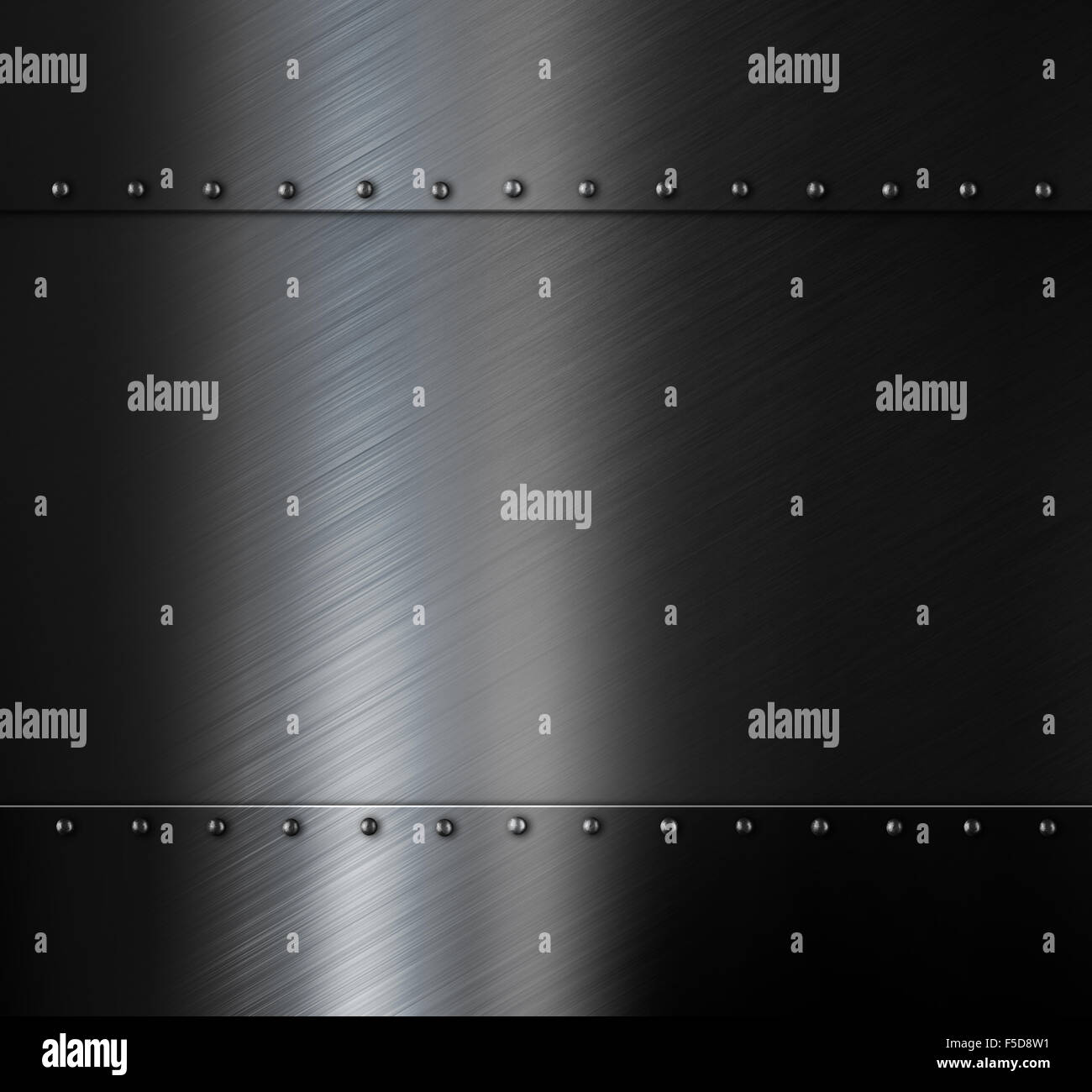 brushed metal background with rivets Stock Photo - Alamy