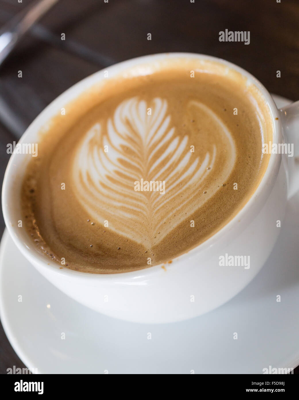 A Latte Drink Stock Photo
