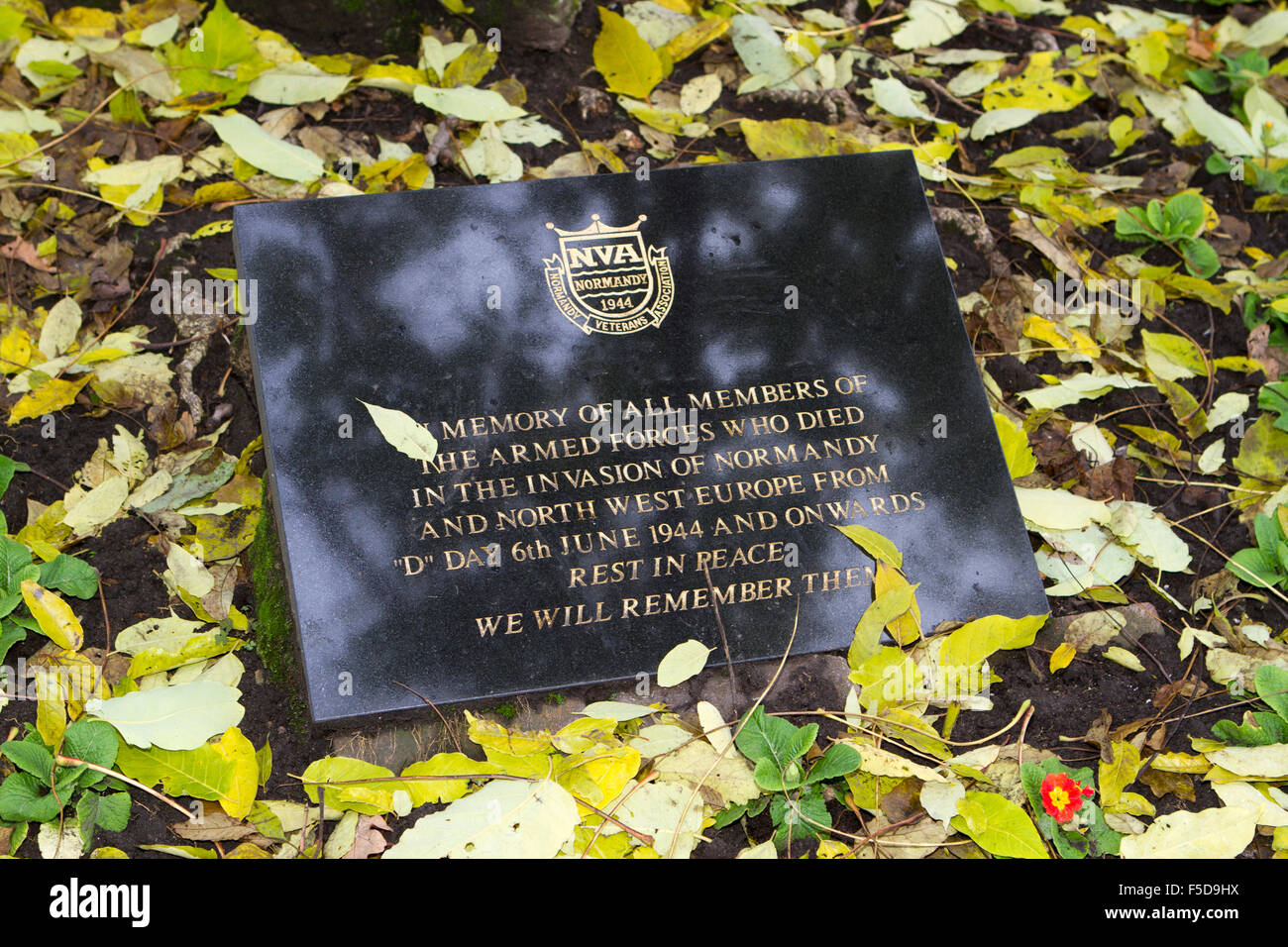 Memorials to the fallen, in St John's Gardens, a park and public